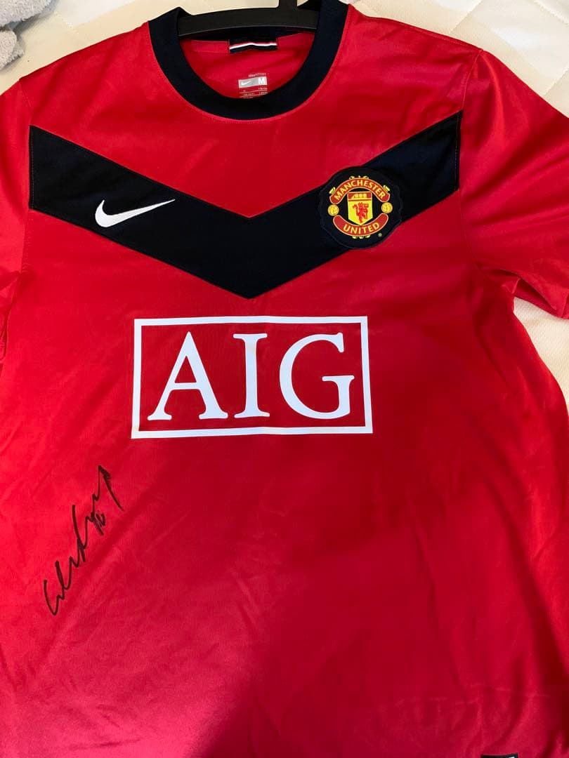 値下げ交渉可！　ルーニー直筆サイン入り　マンチェスターユナイテッド　ホーム