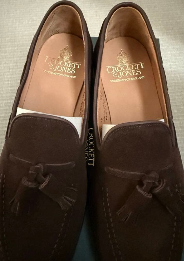 新品　CROCKETT&JONES CAVENDISH 3 スエード ローファー