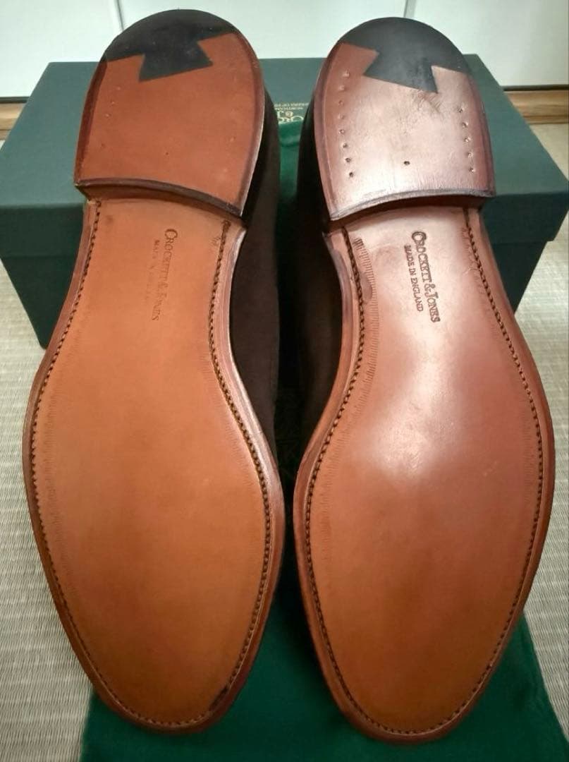 新品　CROCKETT&JONES CAVENDISH 3 スエード ローファー