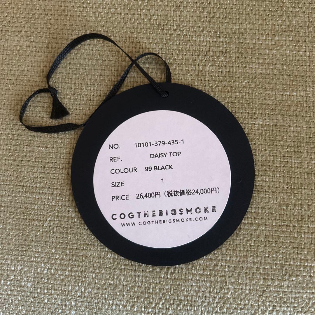 COGTHEBIGSMOKE コグザビッグスモーク DAISY TOP黒