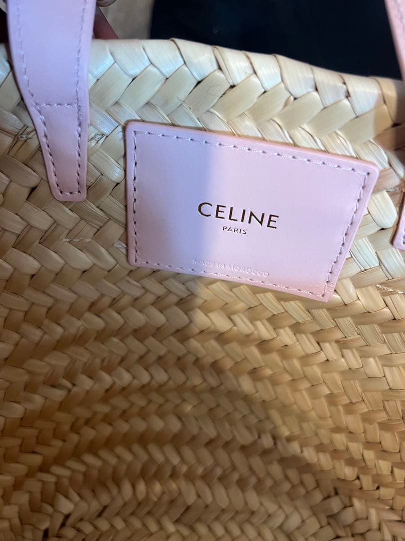 CELINE セリーヌ　トリオンフ カゴバッグ スモール ピンク