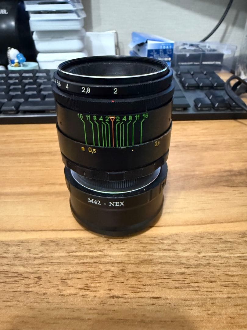Helios 44-2 58mm f2 sony e変換マウント付き