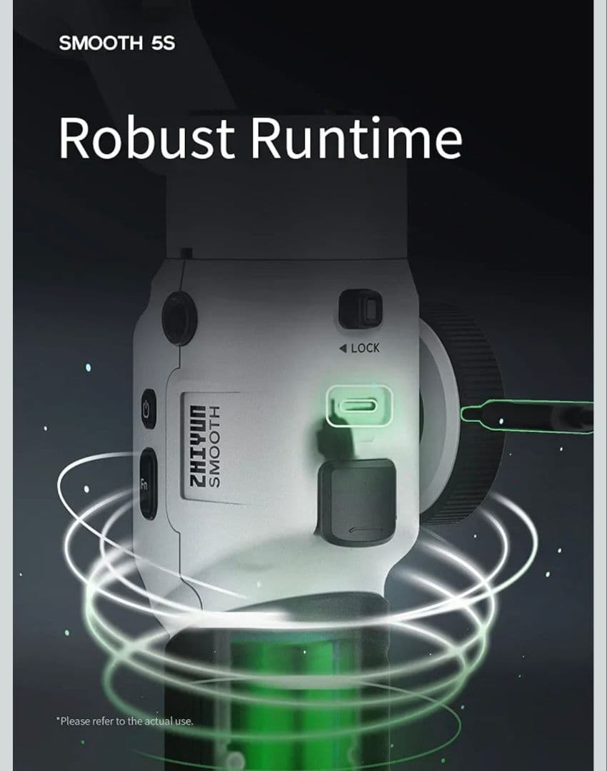 ZHIYUN Smooth 5Sスマートフォンジンバルスタビライザー