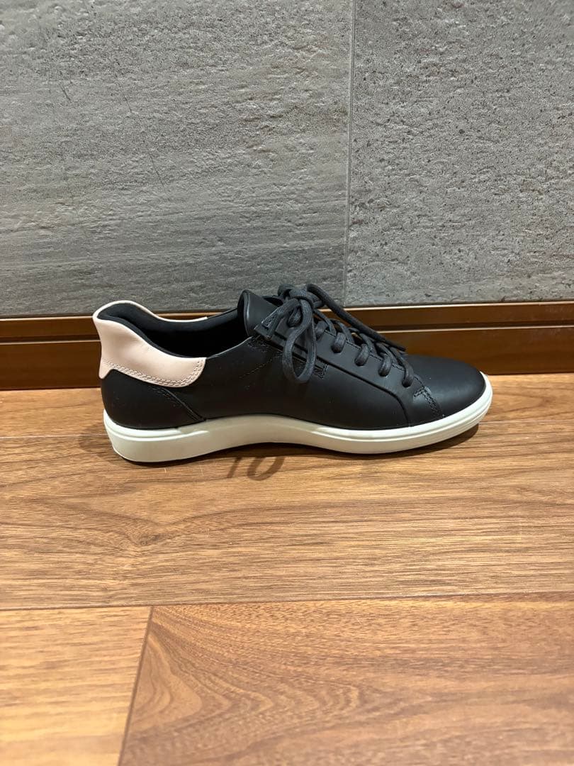 エコー ecco レザースニーカー24.5cm 新品未使用