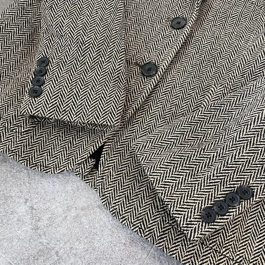 大きいサイズ★ラルフローレン　ヘリンボーン　テーラードジャケット　シルク　12