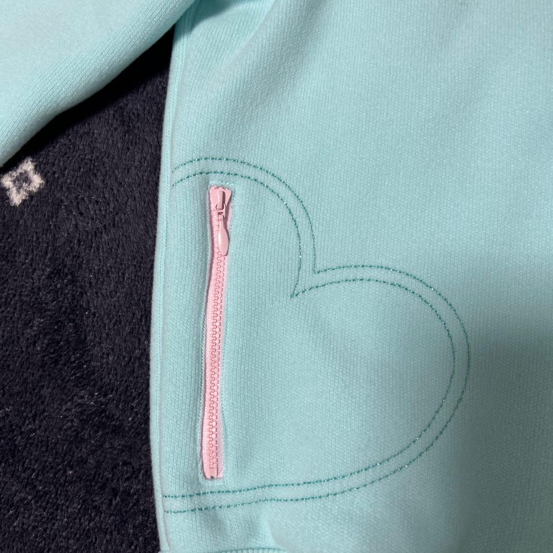 mezzo Piano 水色 ジップアップジャケット