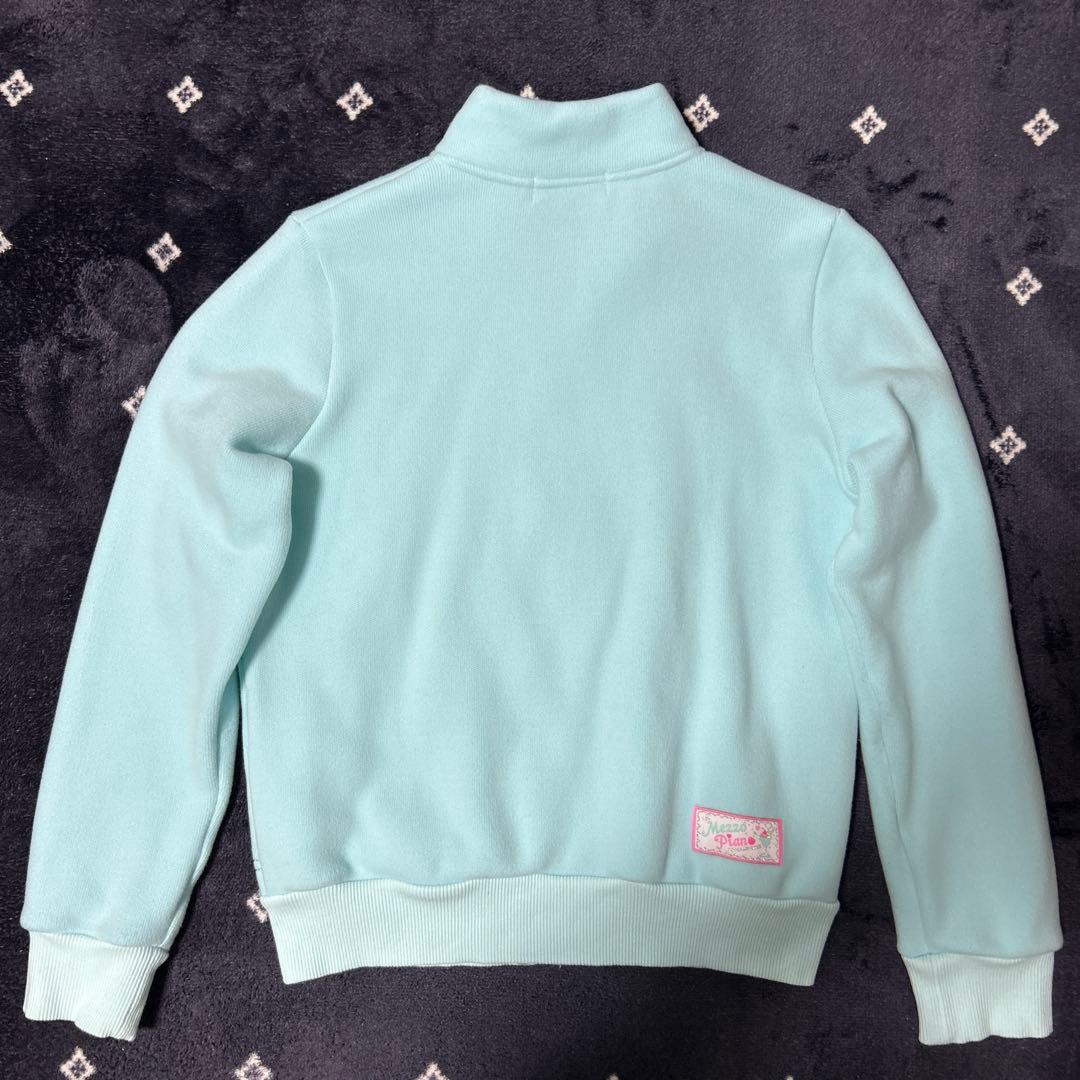 mezzo Piano 水色 ジップアップジャケット