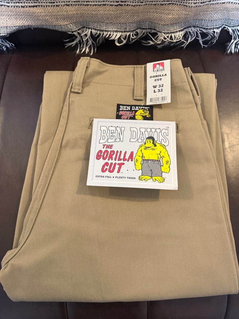 BEN DAVIS GORILLA CUT W32L32 カーキ ベージュ