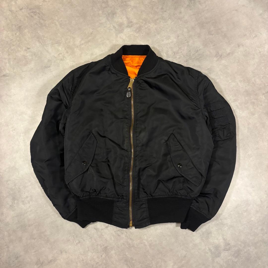 IDEALジップ アルファインダストリーズ MA-1 USA製　短丈