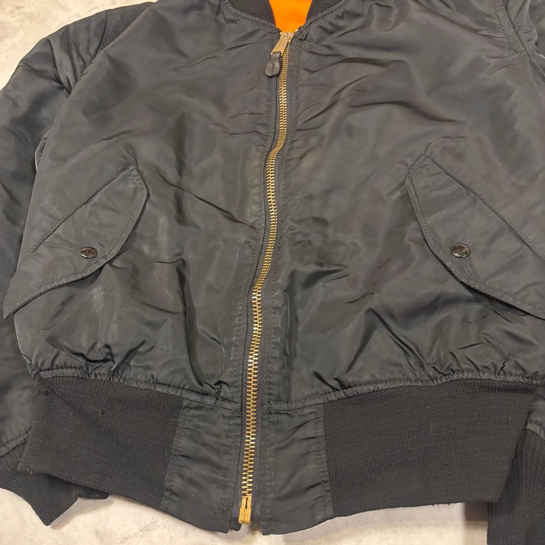 IDEALジップ アルファインダストリーズ MA-1 USA製　短丈