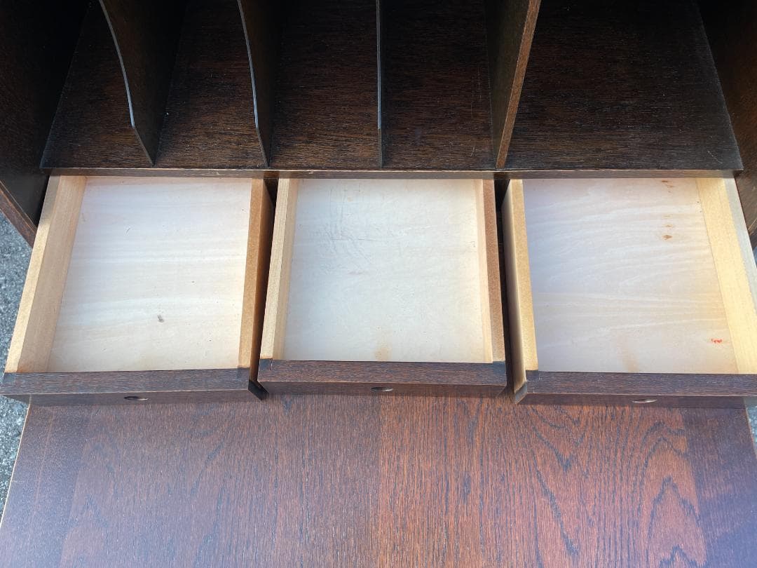 お*ち様 昭和 レトロ 家具 ライティングデスク ライティングビューロー ビュー