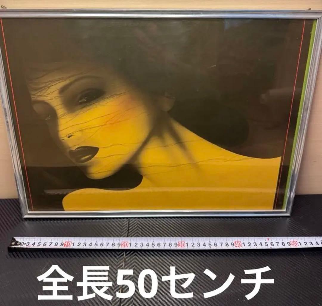 【現存一枚・超希少‼️ 】当時物 鶴田一郎 作品 日本 アート 絵画 美人画