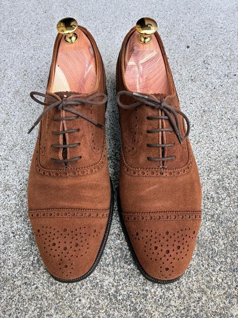 CHEANEY チーニー スエードセミブローグシューズ 7.5 BEAMS F