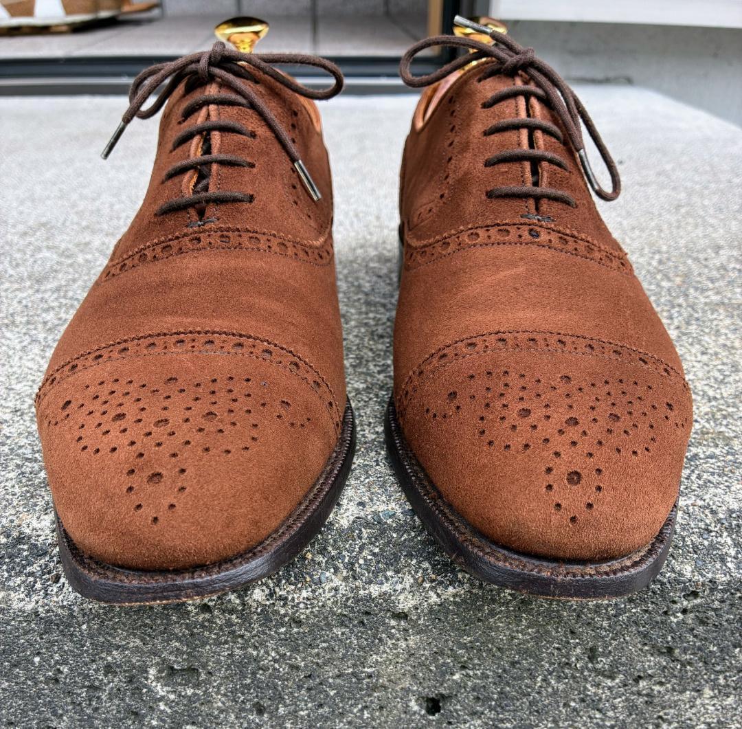 CHEANEY チーニー スエードセミブローグシューズ 7.5 BEAMS F
