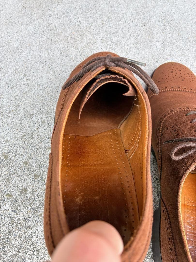 CHEANEY チーニー スエードセミブローグシューズ 7.5 BEAMS F