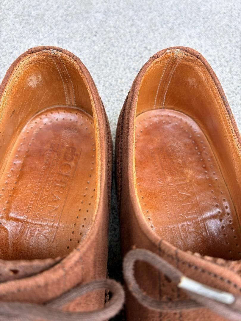 CHEANEY チーニー スエードセミブローグシューズ 7.5 BEAMS F