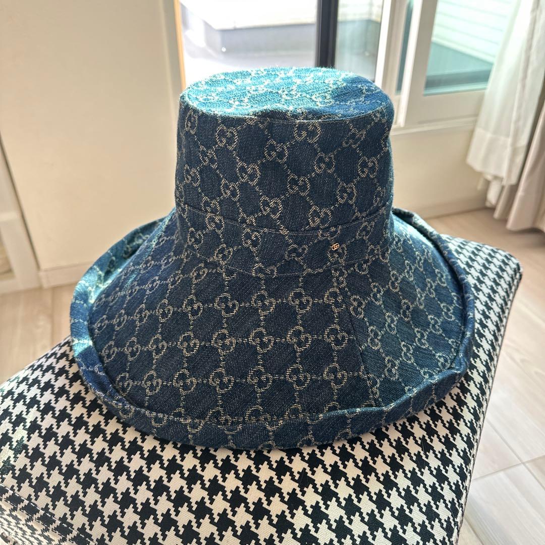 GGパターン デニム バケットハット