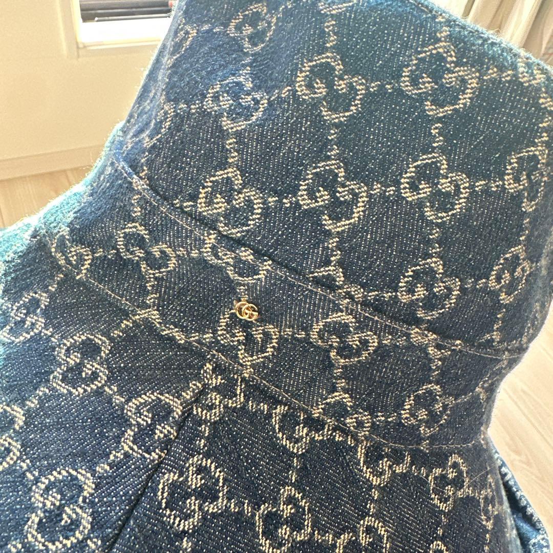 GGパターン デニム バケットハット