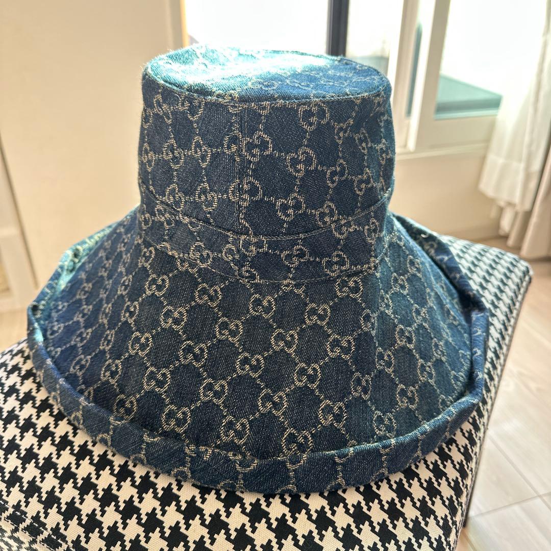 GGパターン デニム バケットハット