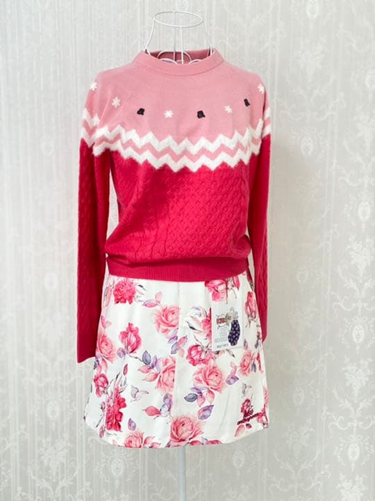 archivio ゴルフウェア レディース　セーター　トップス　ピンク　可愛い