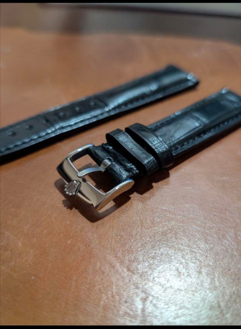 新品 20mm 本クロコダイル 社外交換 修理 時計ベルト