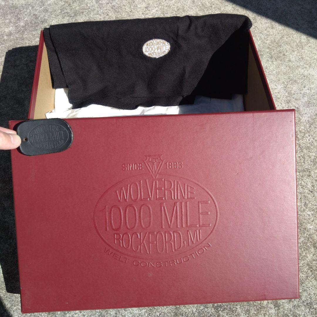 【水本】ウルヴァリン　1000マイルブーツ　茶芯　8 2/1 Dワイズ