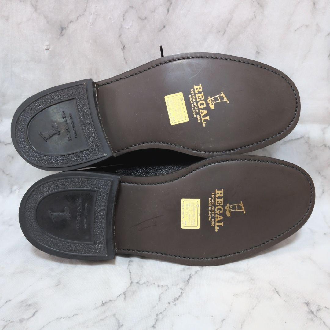 【新品未使用】REGAL プレーントゥ 本革 レザーシューズ ブラック