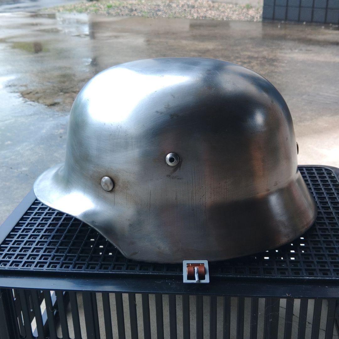 M35型　ナチヘルメット シルバー　エイジング加工