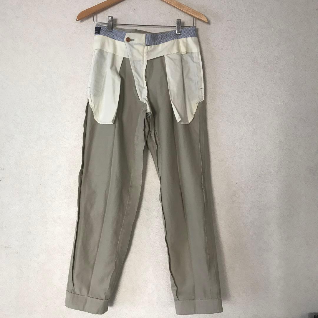 五十嵐トラウザーズ コットンスラックス beams f