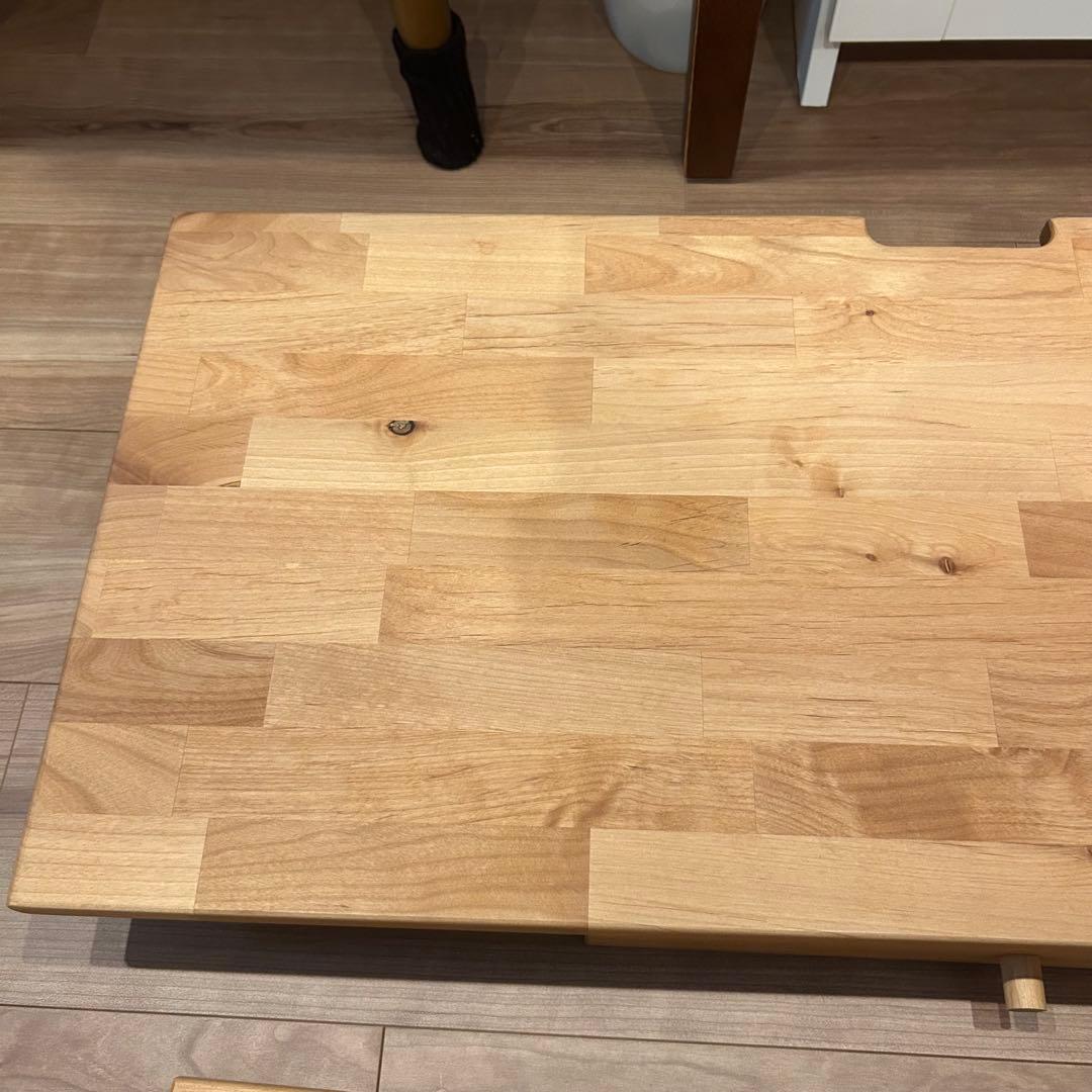 aya ベルメゾン 天然木アルダー材 コンパクトデスク 幅80 奥行35