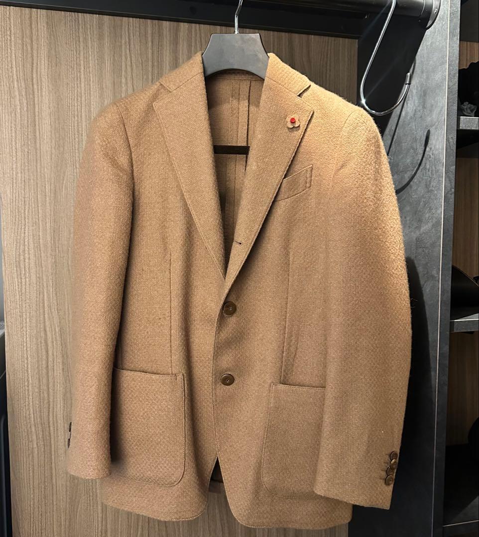 LARDINI ブラウン テーラードジャケット サイズ42