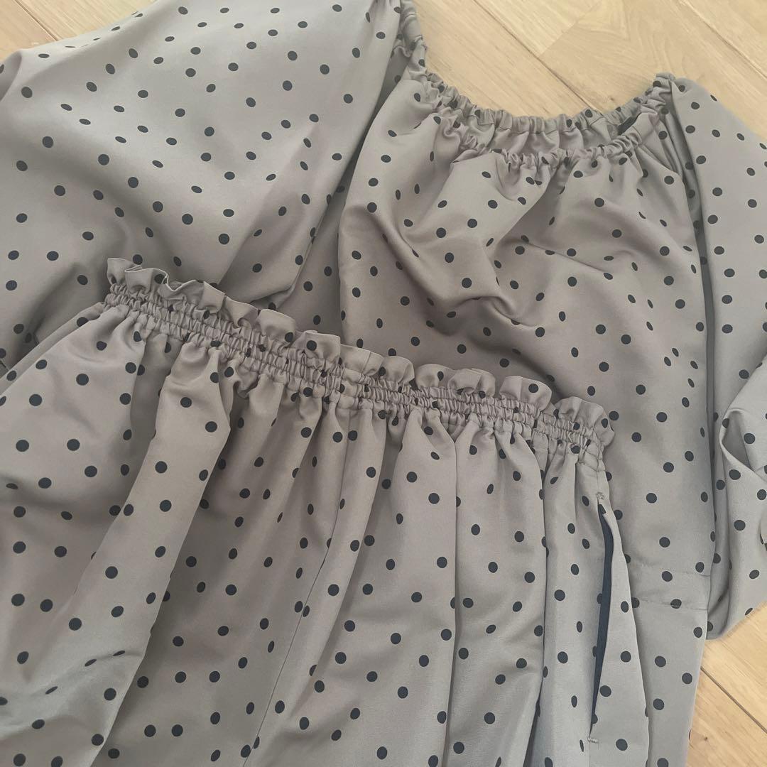 rosymonster ドットパンプキンショートパンツ&トップス