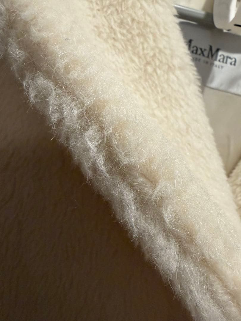 美品　MaxMara テディベアコート ホワイト 白