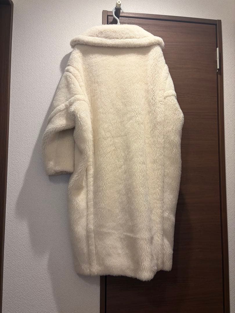 美品　MaxMara テディベアコート ホワイト 白