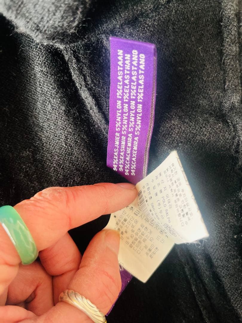 ralph lauren パープルレーベル　カシミアマキシドレス