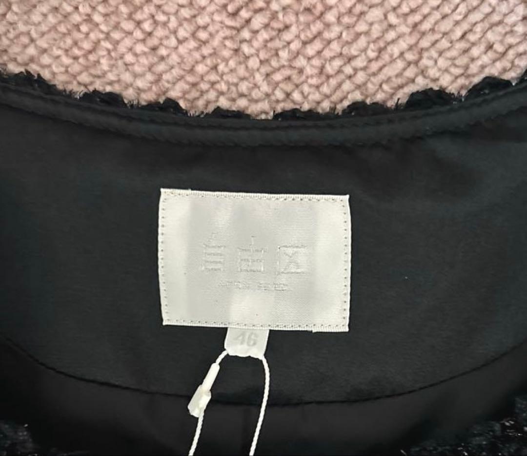 【テミー】新品未使用　自由区 ツイード ジャケット ノーカラー