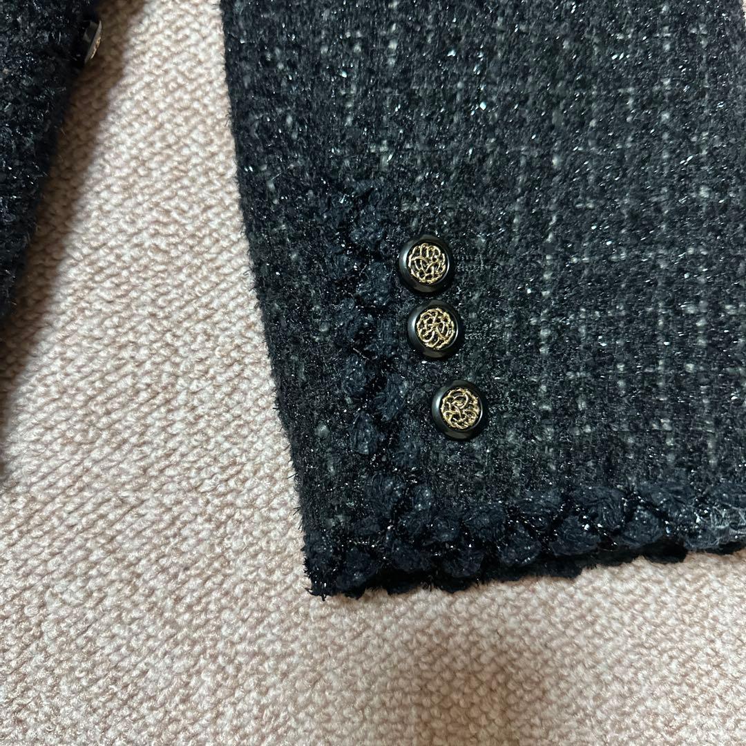 【テミー】新品未使用　自由区 ツイード ジャケット ノーカラー
