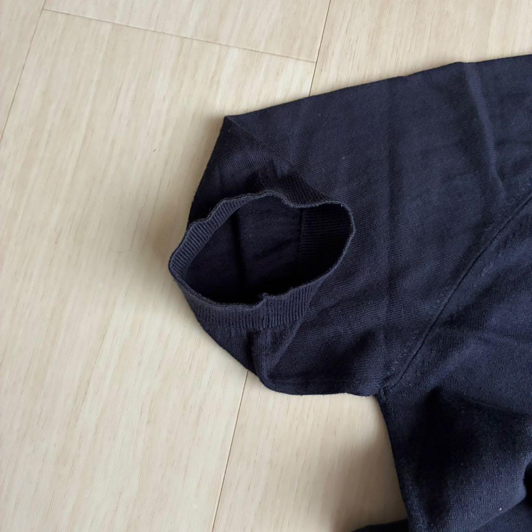 未使用タグ付　ジョンスメドレー　半袖ポロシャツ　ネイビー　ジェイバード　刺繍ロゴ