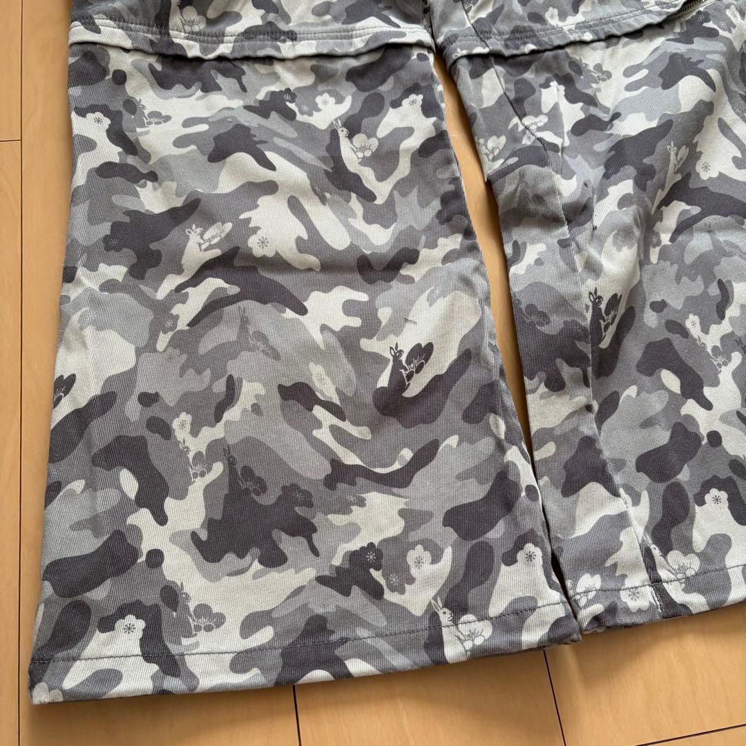FR2梅　エフアールツー　迷彩　ウサギ柄　カモフラ　2Wayパンツ　ズボン