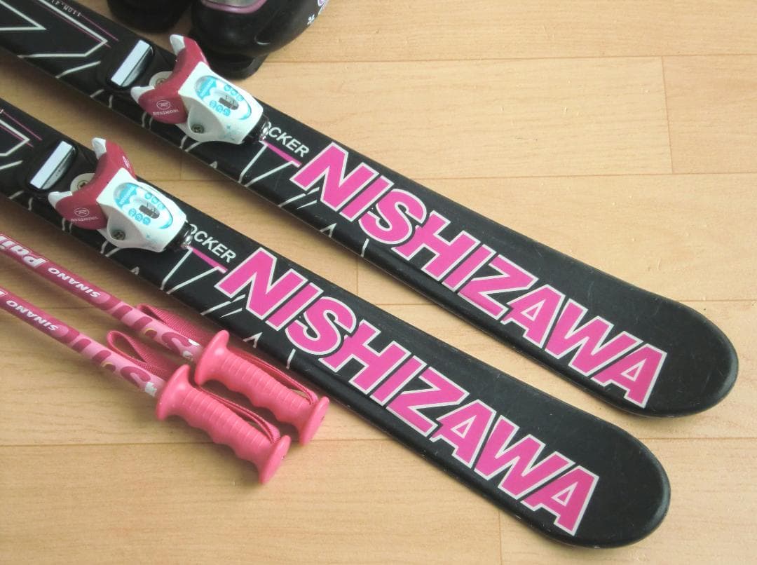 ■■送料無料■NISHIZAWA■子供用スキーセット■110/21■WAX■■