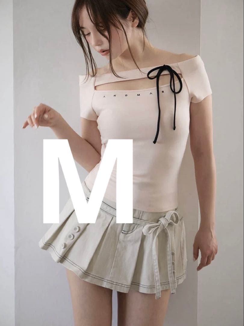 スカート Kika button mini skirt andmary M