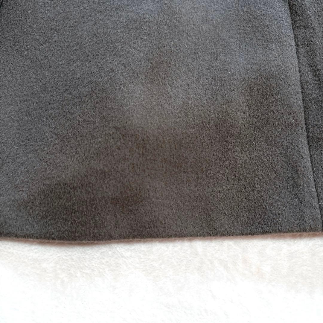 22AW 美品 ピンキーアンドダイアン カシミヤ混ベルテッドコート ファーコート