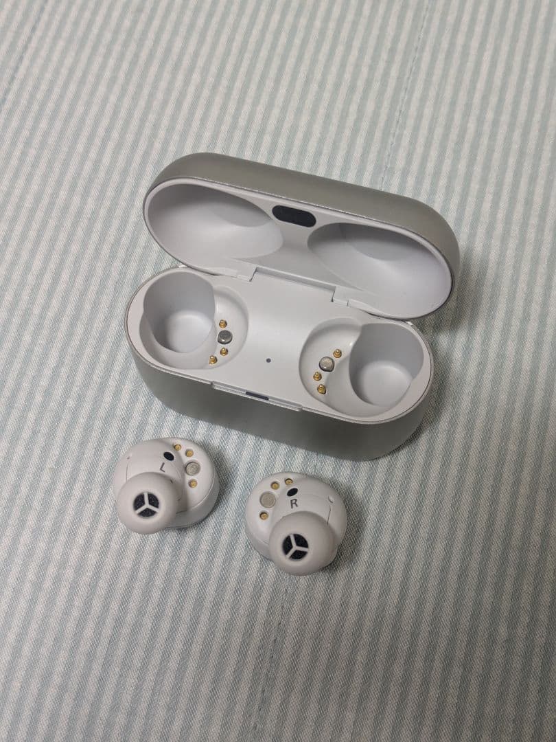 極美品 Technics AZ80 ワイヤレスイヤホン シルバー