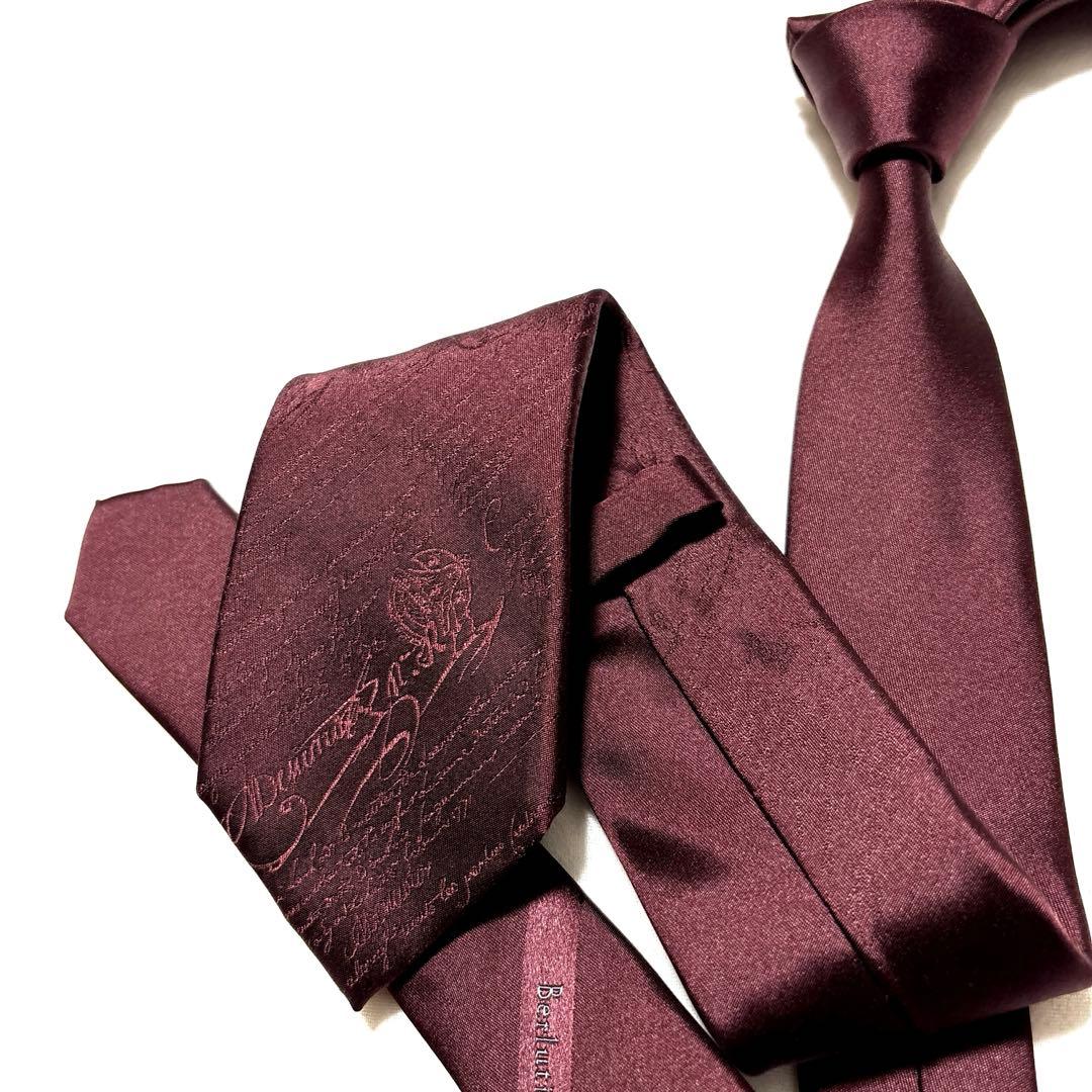 Berluti　ベルルッティ　ネクタイ　カリグラフィ　スクリットタイ　極美品