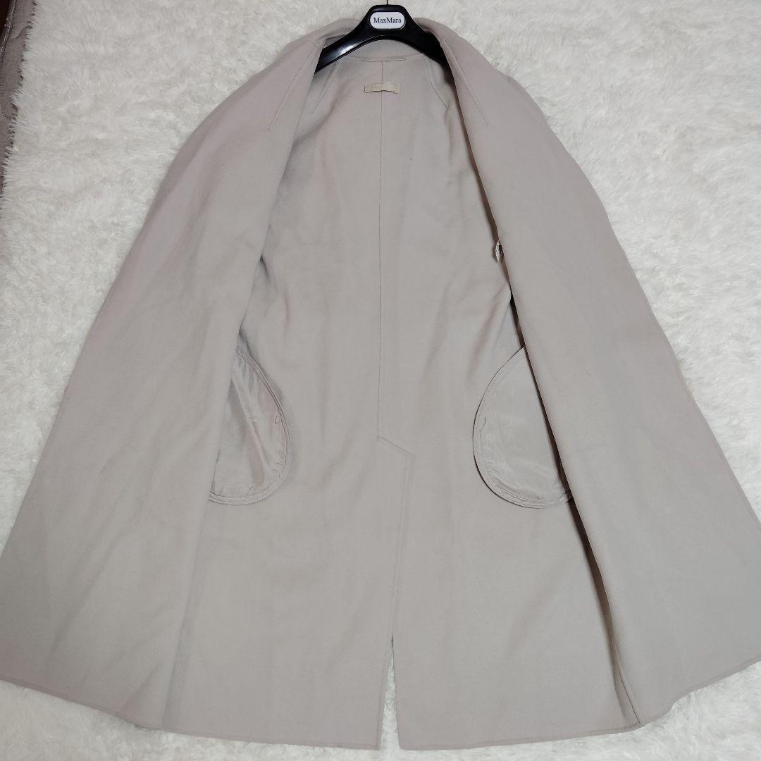 極美品 マックスマーラ クチートアマーノ マニュエラ アンゴラ 38 アイボリー