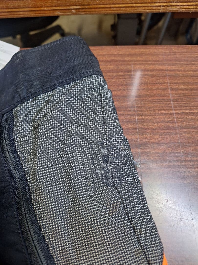 ★チェーンソー防護ズボン④ STIHL 作業用パンツ 黒×グレー×オレンジ