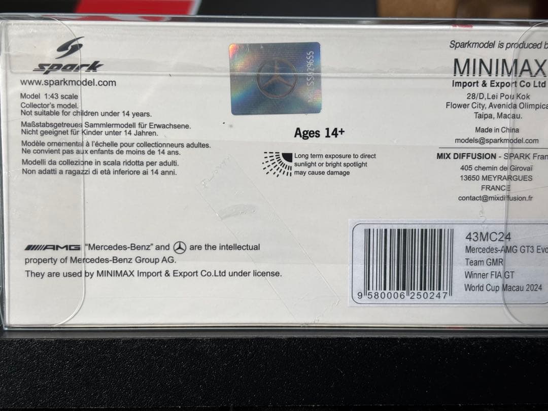 スパーク Team GMR 2024 GTWC Macau Winner