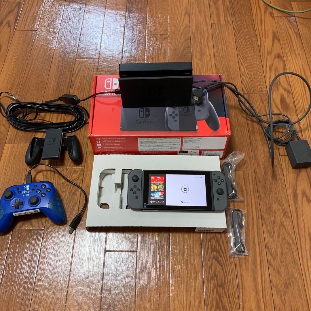 「即日発送」Nintendo Switch 本体 + 青いコントローラー