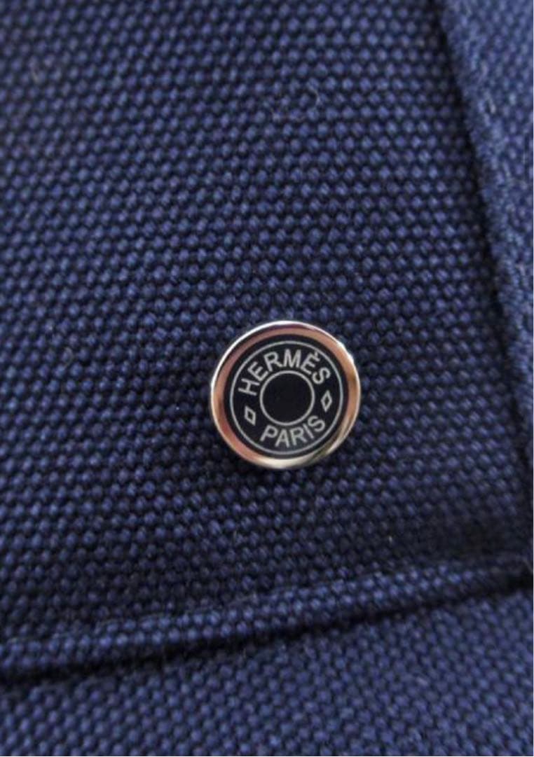 HERMES 新品タグ付き　保護シール有 紺　バケットハット　帽子　ハット