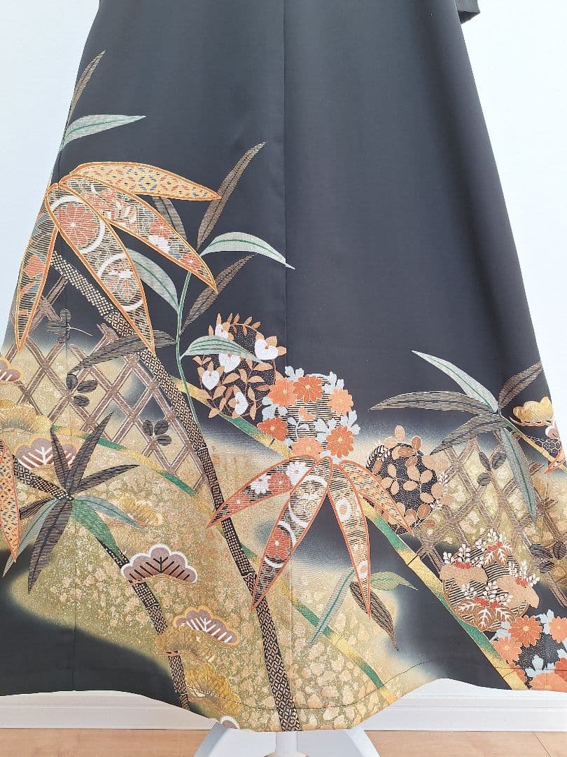 着物リメイクワンピース3674